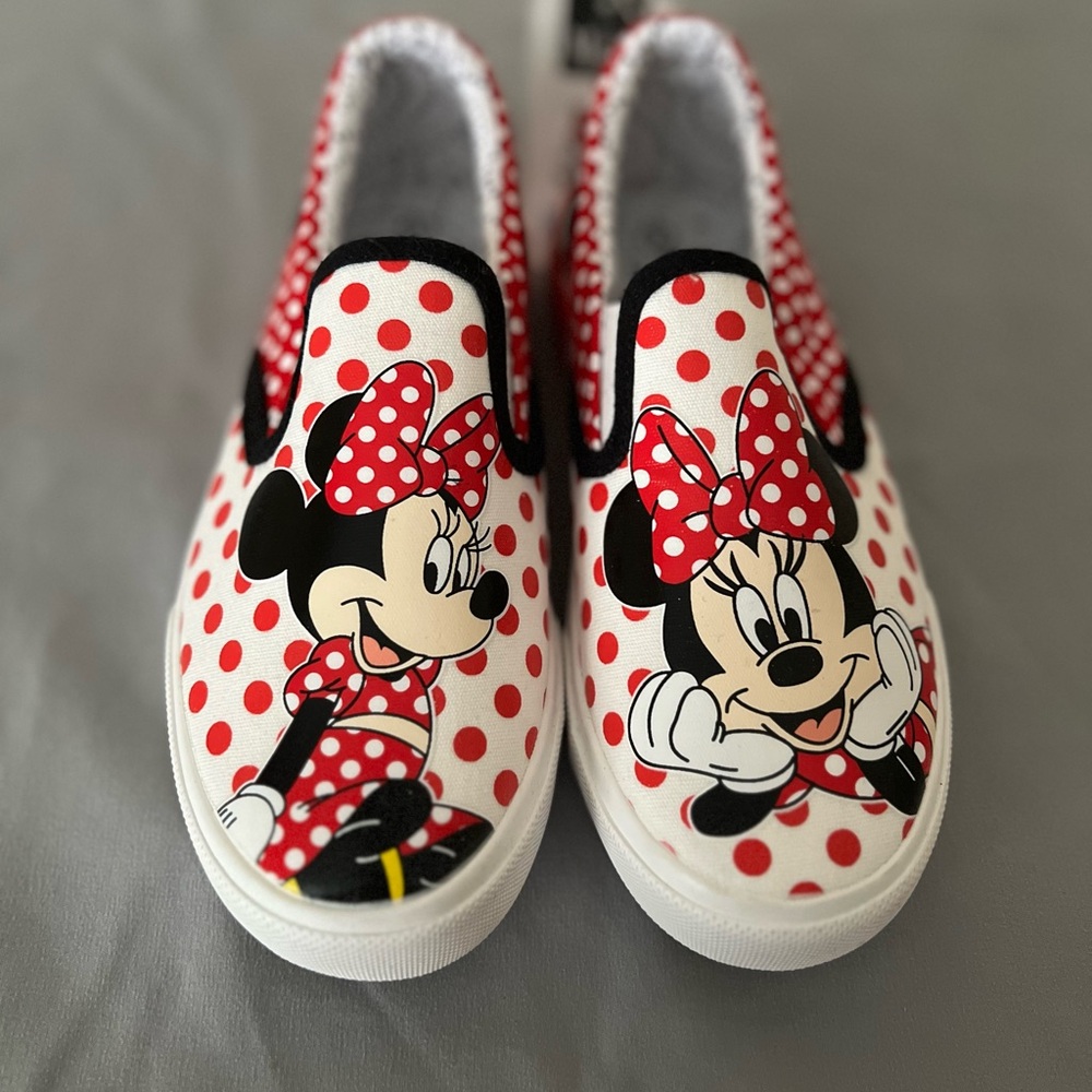 Disney Minnie Mouse Red and White Sneakers
